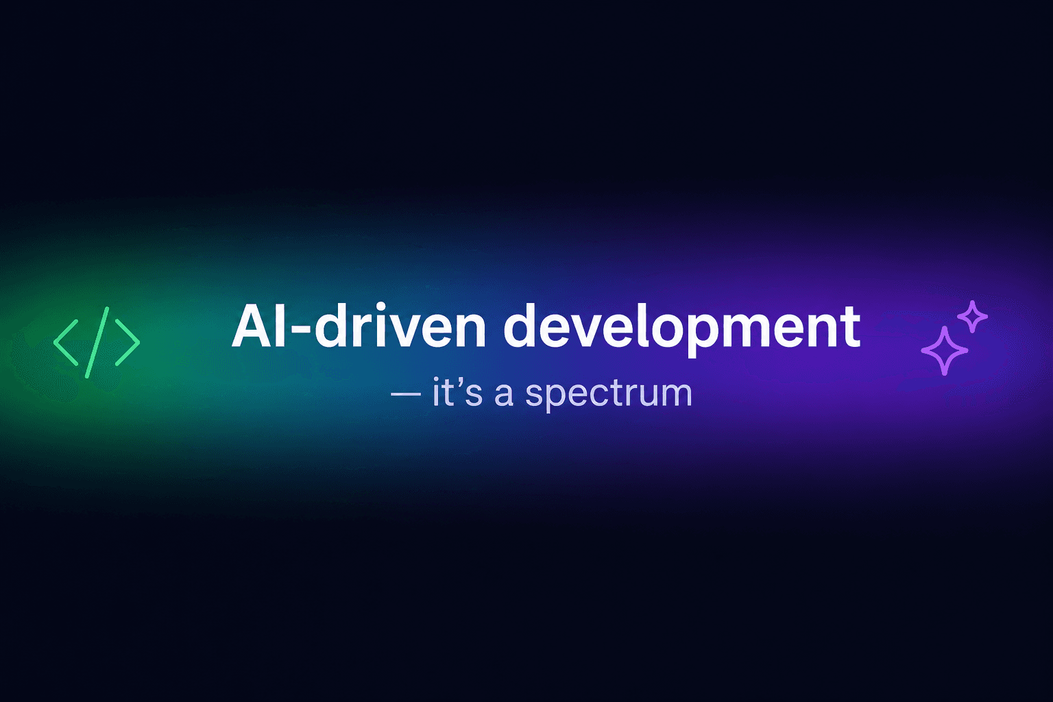AI-driven development - it's a spectrum